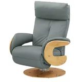 HIMOLLA Relaxsessel 7818 Leder 75 x 108 x 84 cm Blau elektrisch