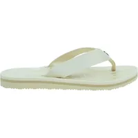 Tommy Hilfiger Damen Flip Flops Emblem Beach Sandal Zehentrenner, Weiß (Calico), 40