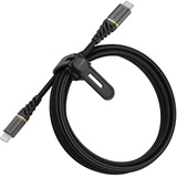Otterbox USB C-Lightning 2M Robustes, geflochtenes Schnelllade-Kabel, Performance Plus Serie, Schwarz
