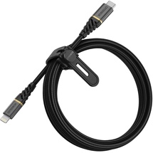 Otterbox USB C-Lightning 2M Robustes, geflochtenes Schnelllade-Kabel, Performance Plus Serie, Schwarz
