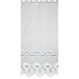 HOME WOHNIDEEN Leonora Jacquard fein, weiß, versch. Größen, Farbe:weiß, Größe:100 x 100 cm, Anzahl:1x