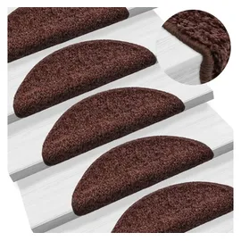 vidaXL Stufenmatten 10 Stk. 56x17x3 cm Braun