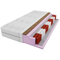 Deine Möbel 24 Taschenfederkernmatratze, Weiß, H4, 140x200 cm, atmungsaktiv,