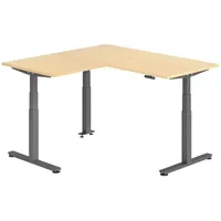 Bümö Eckschreibtisch Ahorn / Graphit