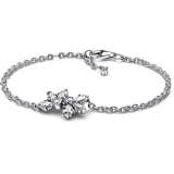 Pandora Timeless Funkelndes Herbarium Cluster Kettenarmband in Sterling-Silber, Gr. 16, 592398C01-16