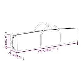 vidaXL Partyzelt Faltbar Schwarz 3x6 m