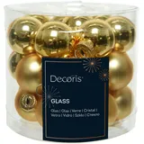 Kaemingk Weihnachtskugeln mini Christbaumkugeln Spiegelbeeren 3cm gold