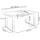WFL GROUP Valentino 160 x 80 x 75 cm grau