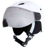 McKinley Kinder Visor HS-020 Skihelm White/Blue Ice/Rose S