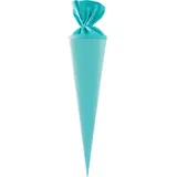 Goldbuch Bastelschultüte 70cm mit farbigem Filzverschluss eisblau - Blau