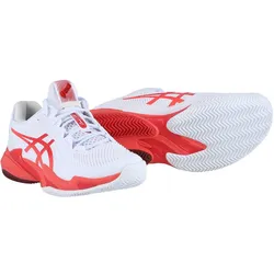 Asics Tennisschuhe Gel Court Novak FF 3 Clay/Sandplatz/Stabilität 2025 weiss/rot Herren