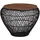 KADIMA DESIGN Runder Couchtisch Schwarz Mangoholz 60 x 60 x 45 cm