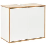Fackelmann Waschbeckenunterschrank Finn 60 x 50 x 30,5 cm Weiß