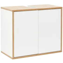 Fackelmann Waschbeckenunterschrank Finn 60 x 50 x 30,5 cm Weiß