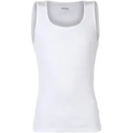 Boss Tanktop »3P RibClassic BOSS ONE x David Beckham«, Ton in Ton Stickerei auf der Brust BOSS White 100