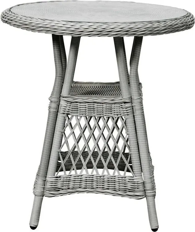 Vila Bistro-Tisch Ø 69 cm, transparent/sand