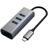 Satechi Type-C 2-in-1 3 Port USB 3.0 Hub & Ethernet Space grey