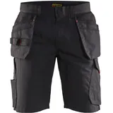 Blåkläder Service Shorts mit Nageltaschen "1494" - C58 - schwarz/rot