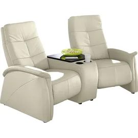 exxpo - sofa fashion Couch Kunstleder 2-Sitzer Beige