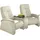 exxpo - sofa fashion Couch Kunstleder 2-Sitzer Beige