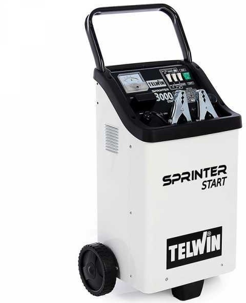 Telwin Sprinter 3000 Start - Batterieladegerät und Starter - Batterien WET/START-STOP 12/24V