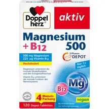 Doppelherz Magnesium 500 + B12 2-Phasen Tabletten 120 St.
