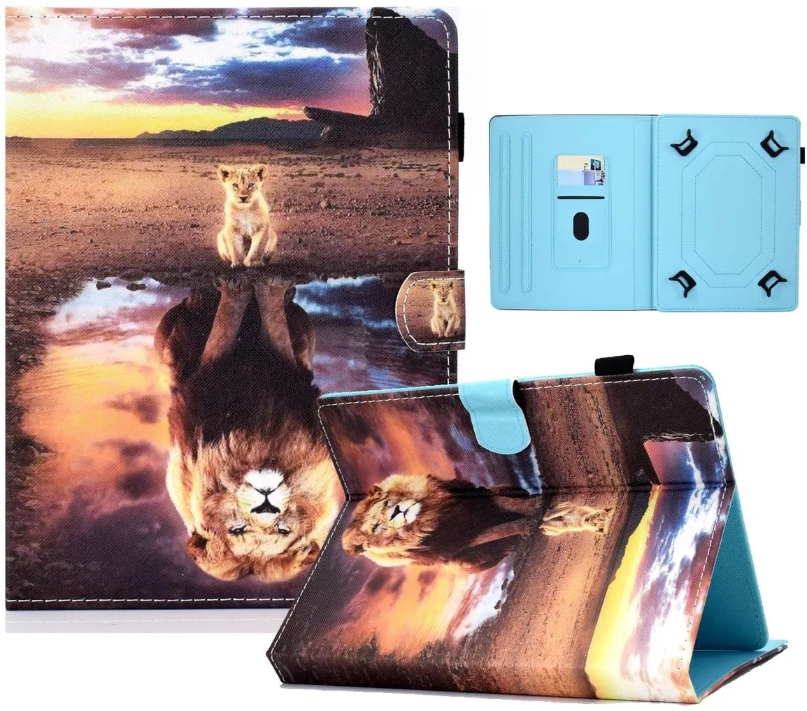 Für Samsung Galaxy Tab S6 Lite und 2022 Aufstellbare Universell Motiv 3 Tablet Tasche Kunst Leder Hülle Etuis