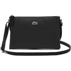 LACOSTE Damen Umhängetasche - Crossover Bag, Handtasche, 17,5x27cm (HxB) Schwarz