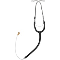 Hörgeräte-Stethoskop, 2 Farben, Binaurales Stethoskop, Geräuschüberwachung mit Geringer Verlustrate Zum Testen von Kopfhörern und Hörgeräten(Schwarz)