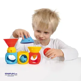 Moluk 120638 Moluk Building Set, blau/rot/gelb, 9-teilig (1 Set)