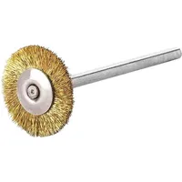 Lessmann Miniatur-Rundbürste Messingdraht 0,10 mm, Bürsten-⌀xBürstenbreite: 19X2 mm