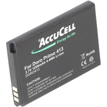 AccuCell Akku passend für den Doro Primo 413 Akku RCB413 3,7 Volt 1200mAh