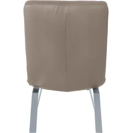 W.Schillig Relaxliege daily dreams Leder/Polyester 65 x 91 x 170 cm Braun mit Kissen