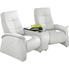 exxpo - sofa fashion 2-Sitzer »Tivoli«, mit Relaxfunktion, integrierter Tischablage und Stauraumfach weiß