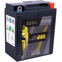 Intact Bike-Power GEL Motorradbatterie GEL12-12AL-A, 12Ah (DIN 51213, YB12AL-A