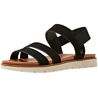 ESPRIT Damen modische Tieffußbett Sandale, Schwarz 1, 38 EU - 38 EU
