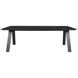 VCM Toronto Gartentisch 100x220cm Nonwood Schwarz