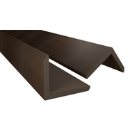 Endorphin Terrassendielen ® WPC Abschlussleisten 10er Set Braun 110cm - Gesamtlänge 11m Winkelpr, BxL: je 5.5x110.0 cm braun