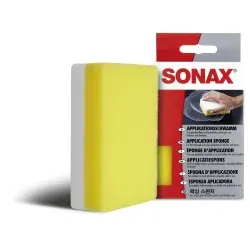 SONAX Applikationsschwamm 04173000 , 1 Schwamm, weiß/gelb