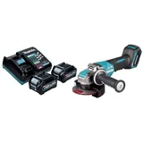 Makita - ga 047 GD201 Akku Winkelschleifer 40 v max. 125 mm x-lock Brushless + 2x Akku 2,5 Ah + Ladegerät