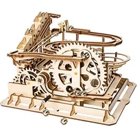 MHUI Murmelbahn Holz 3D Puzzle Erwachsene Kugelbahn Spiel Perpetuum Mobile Mechanische Technik Spielzeug Modell bausatz Kinder ab 14,A