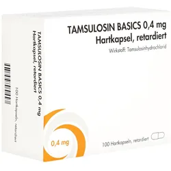TAMSULOSIN BASICS 0,4 mg Hartkaps.retard.SUN 100 St