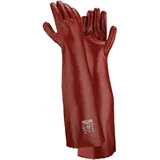 teXXor Texxor® Topline Chemikalienschutzhandschuhe Pvc Rotbraun, 60 Cm Kat.3 2114 Gr.10