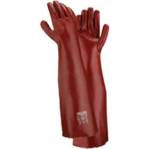 teXXor Texxor® Topline Chemikalienschutzhandschuhe Pvc Rotbraun, 60 Cm Kat.3 2114 Gr.10