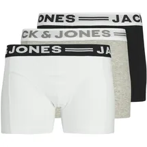 JACK & JONES Junior Jungen Boxershorts, 3er Pack JNR Noos Jr Shorts, Grau, 176