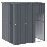 vidaXL Hundehütte mit Dach 165 x 153 x 181 cm Stahl Anthrazit
