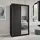 masseno Schwebetürenschrank VARO 120 x 205 x 60 cm Schwarz