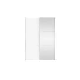 Sconto Schwebetürenschrank Dreamer 153 x 220 x 65 cm Schwarz/Weiß