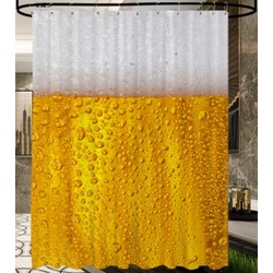 Duschvorhang Bier 180 x 200 cm