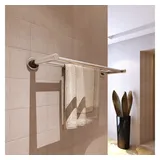 vidaXL Handtuchhalter 2 Stangen Edelstahl